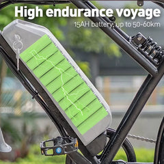 Lagads H9 Electric Bicycle Ebike Hydraulic Brake 48V 15Ah 750W 20 "Fat Tire"