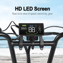 Lagads H9 Electric Bicycle Ebike Hydraulic Brake 48V 15Ah 750W 20 "Fat Tire"