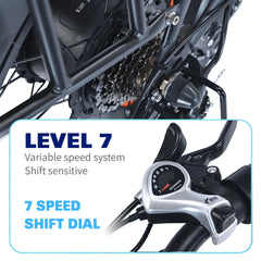 1000W Fold Electric Bicycle 48V12.5AH Fat Tire Ebike 20" Mountain Bike